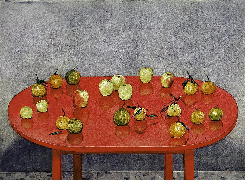 Fruit And Table  1978 22x30.jpg